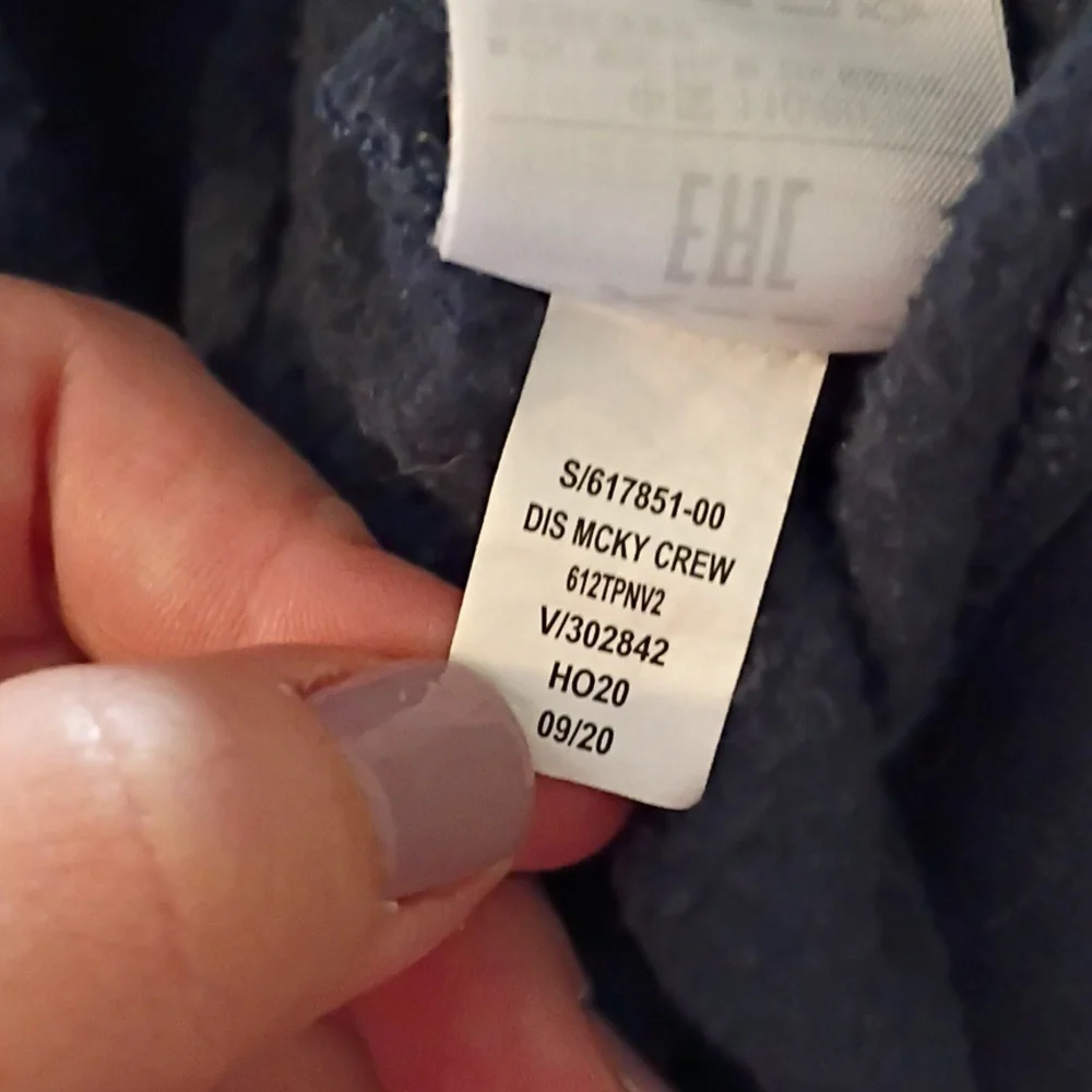 GAP Disney Kids Sweatshirt with Mickey Mouse Size 5 Navy Blue